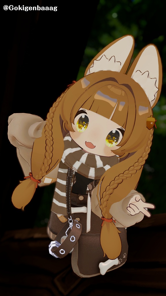 発売記念セール!【髪型】みつあみどんぐりすヘア(5アバター)