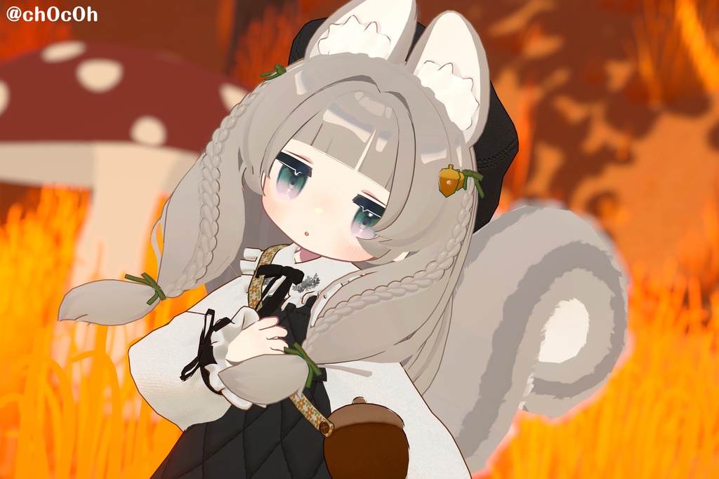 発売記念セール!【髪型】みつあみどんぐりすヘア(5アバター)