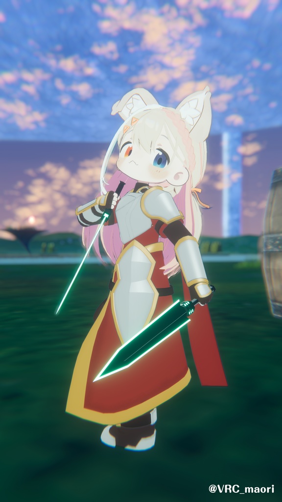 発売記念セール!【髪型】みつあみアシメハーフツイン(4アバター)