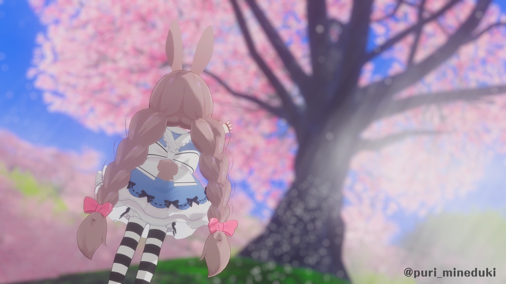 発売記念セール!【髪型】みつあみうさぎツインテ(6アバター)