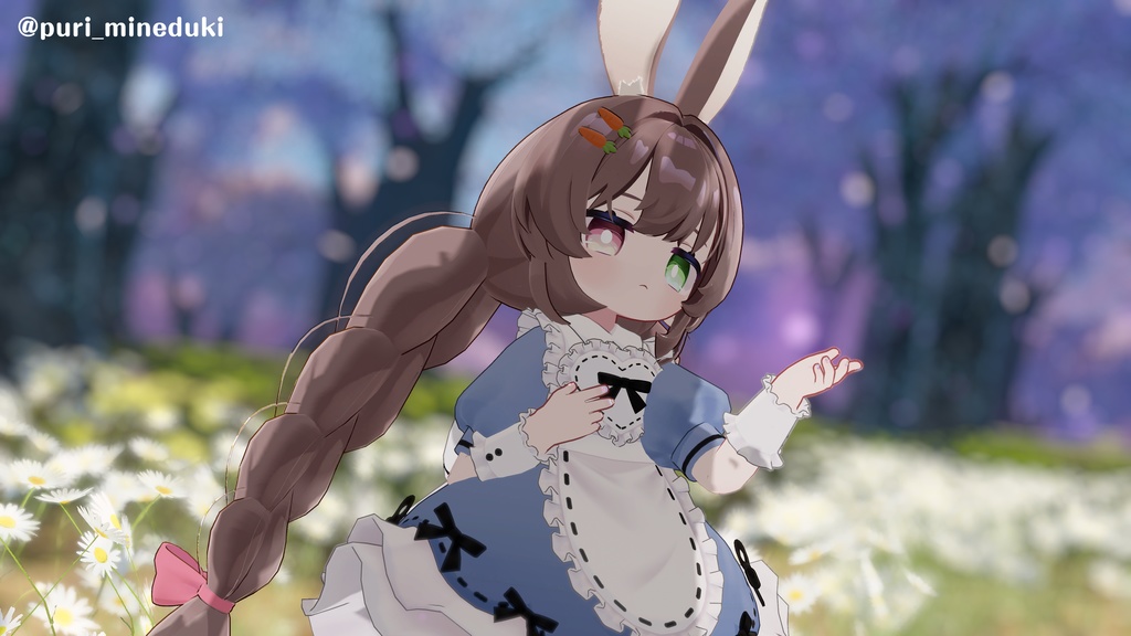 発売記念セール!【髪型】みつあみうさぎツインテ(6アバター)