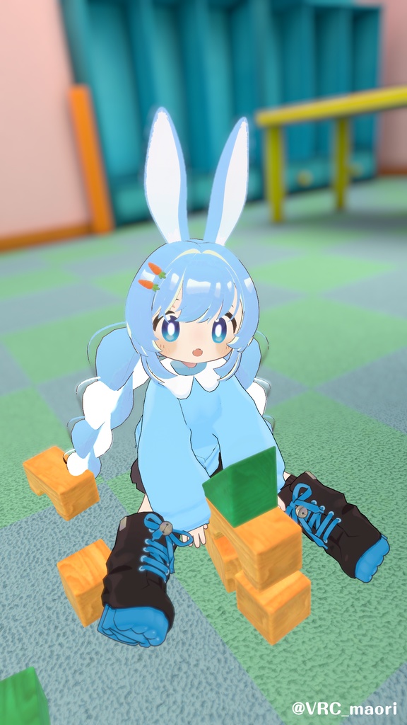 発売記念セール!【髪型】みつあみうさぎツインテ(6アバター)