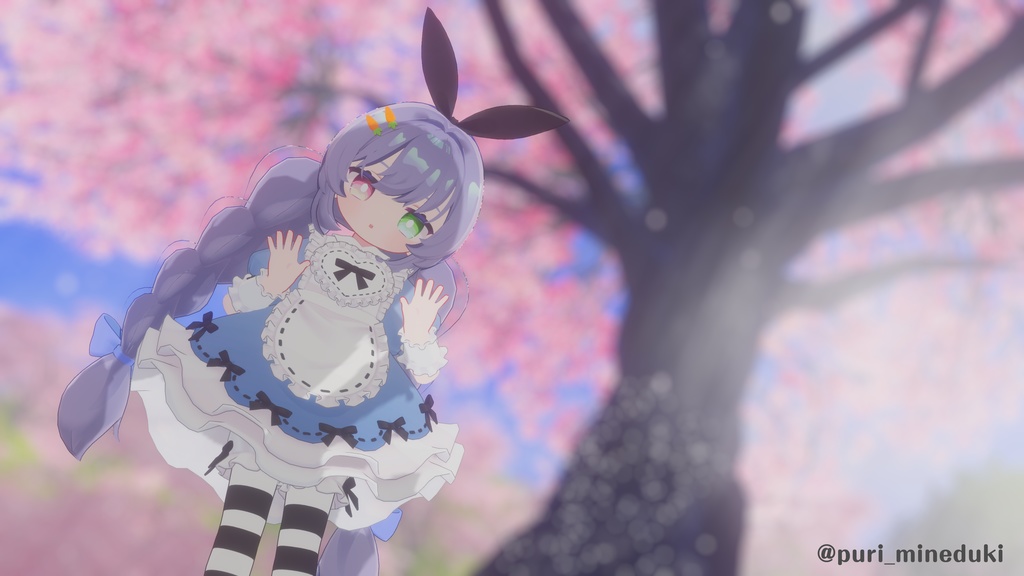 発売記念セール!【髪型】みつあみうさぎツインテ(6アバター)