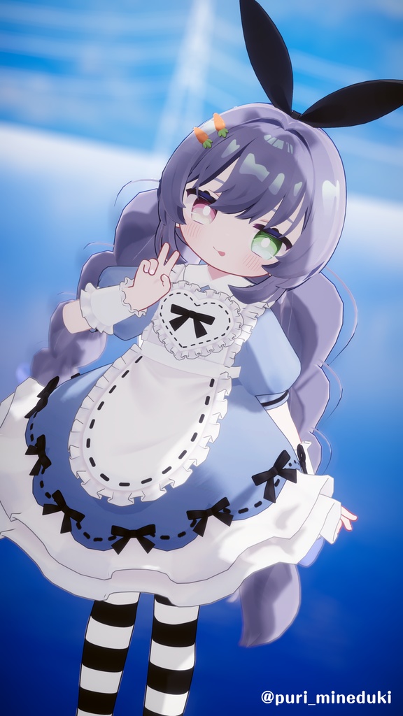 発売記念セール!【髪型】みつあみうさぎツインテ(6アバター)