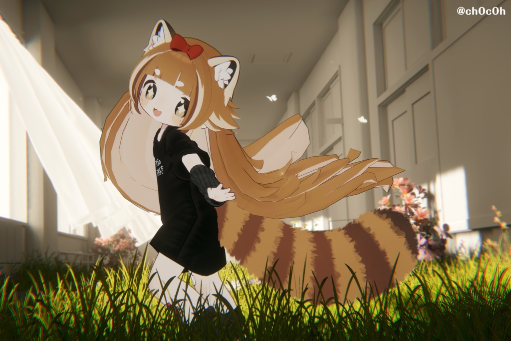 発売記念半額セール!【髪型】まめレッサーパンダ&キプあらいぐま(2アバター)