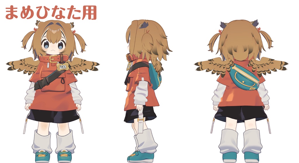 【髪型】みみずくツインテ(2アバター)