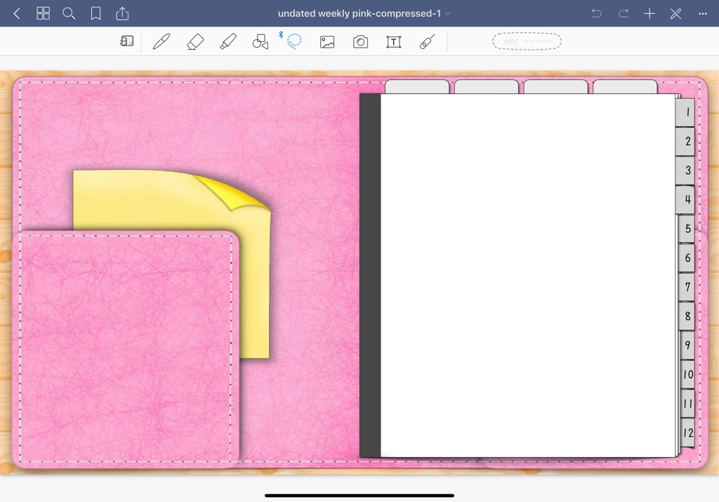 無地 日付なし デジタルプランナー for GoodNotes5