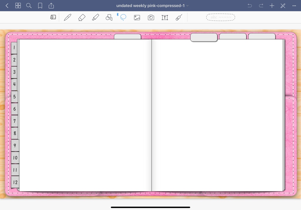 無地 日付なし デジタルプランナー for GoodNotes5