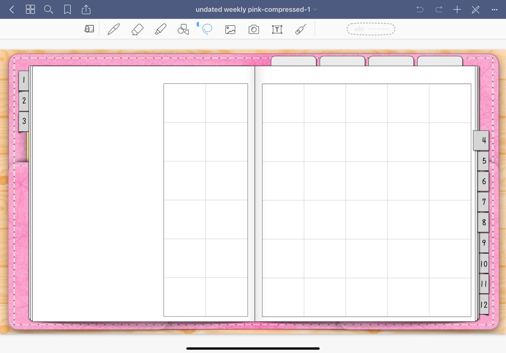 無地 日付なし デジタルプランナー for GoodNotes5