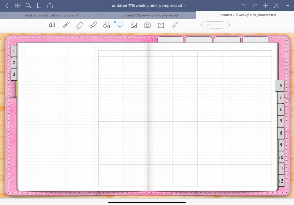 方眼紙 日付なし デジタルプランナー for GoodNotes5