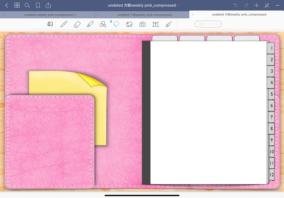 方眼紙 日付なし デジタルプランナー for GoodNotes5