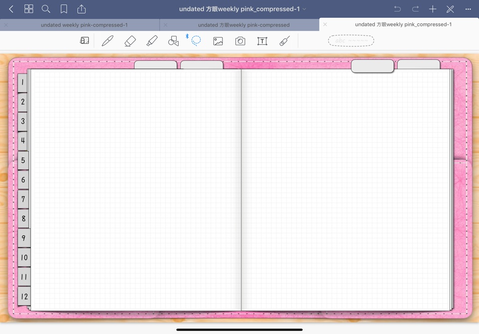 方眼紙 日付なし デジタルプランナー for GoodNotes5