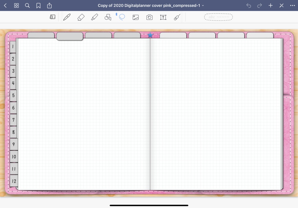 2020年版Monthly & Weeklyデジタルプランナー手帳 3色あり