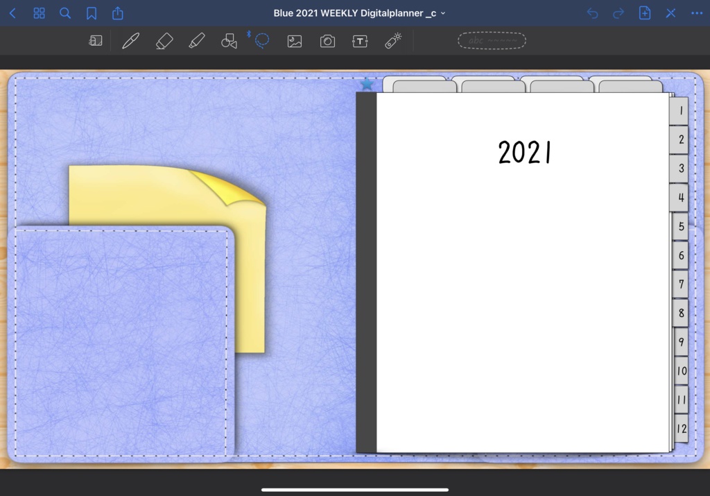 2021年版Monthly & Weeklyデジタルプランナー手帳 3色あり 別冊体調管理ノート付き