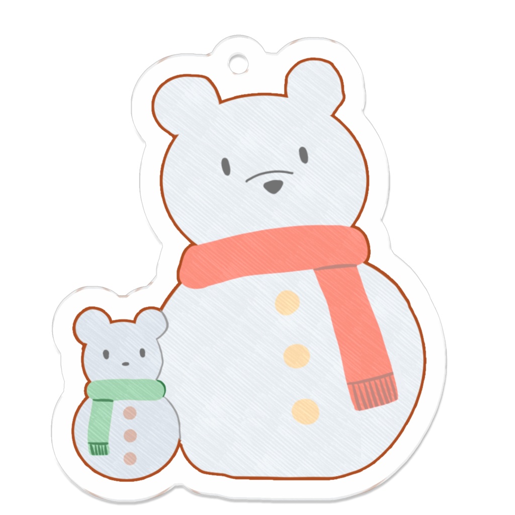 オーナメントアクキー(シロクマ)