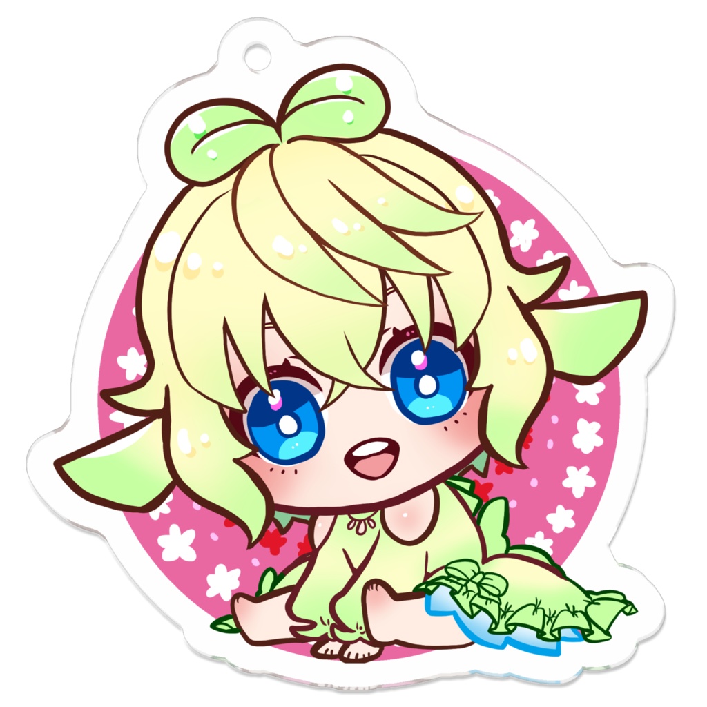 はっぱちゃんおすわりアクキー