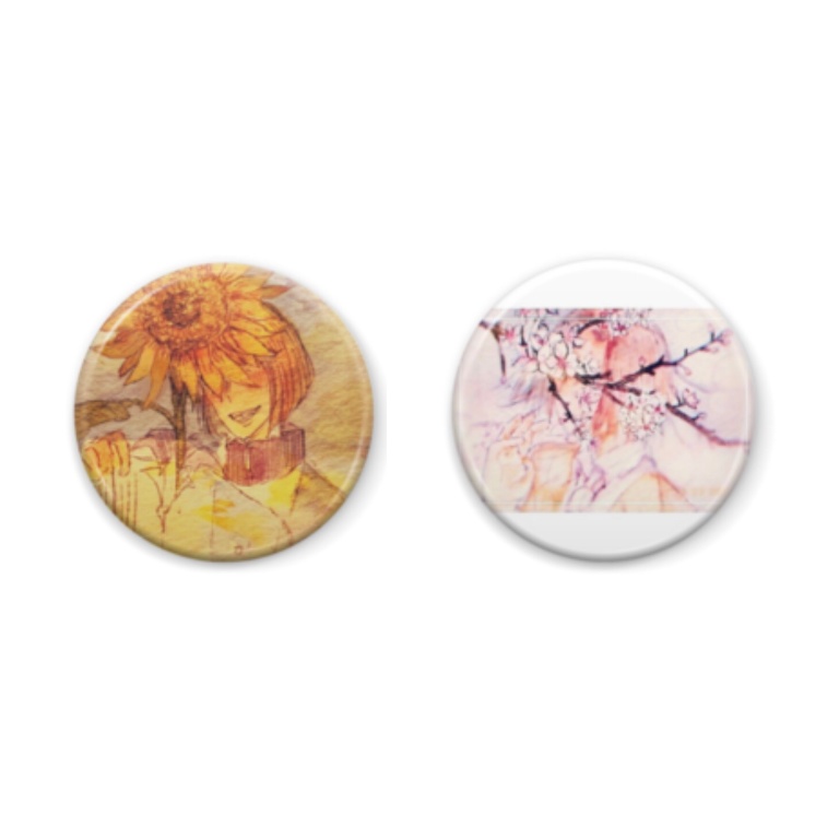 目隠し滝さん 缶バッジ