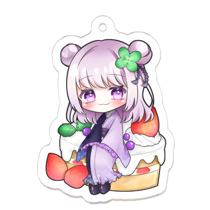 英の記念日お祝いケーキのアクキー