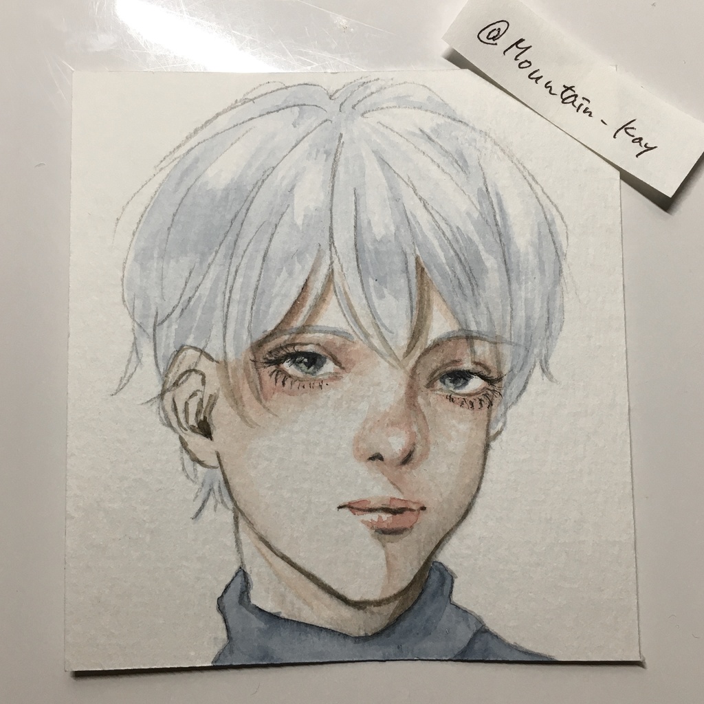 イラスト原画 雪色の子