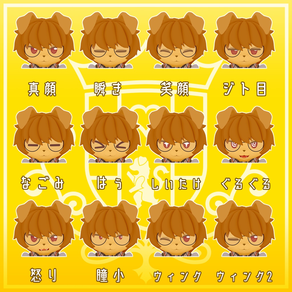 VRC使用想定_オリジナル3Dモデル『プロフィト』