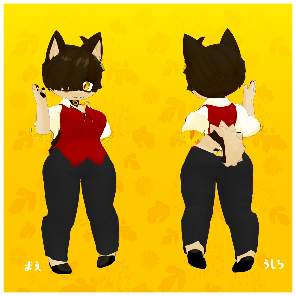 VRC使用想定_オリジナル3Dモデル『キュリクス・マム』