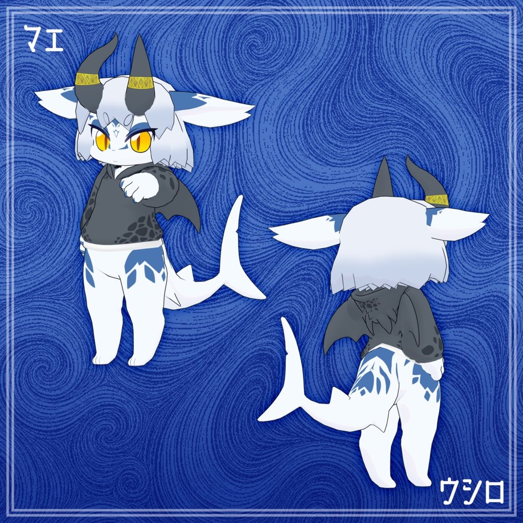 VRC使用想定_オリジナル3Dモデル『カルカ』