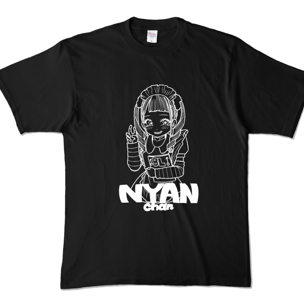ニャンちゃんTシャツA(黒)
