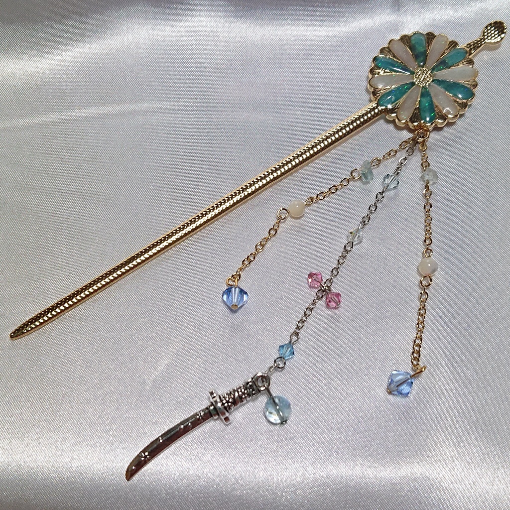 【受注製作】刀剣乱舞・大和守安定イメージ かんざ