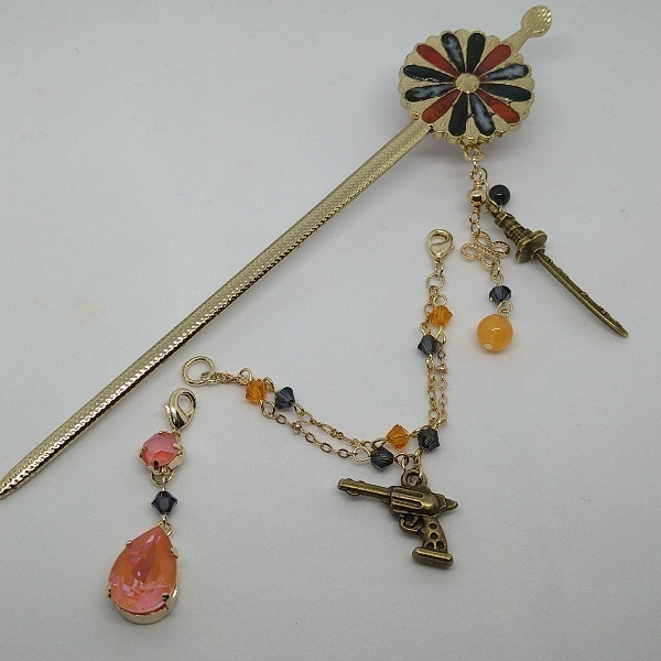 【再販】守りかんざしひとしずく・3wayかんざし(陸奥守吉行)