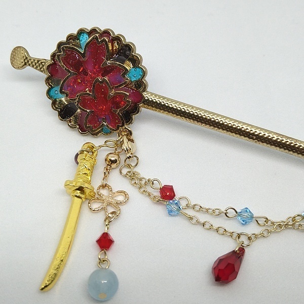 【再販】守りかんざしひとしずく・3wayかんざし(和泉守兼定)