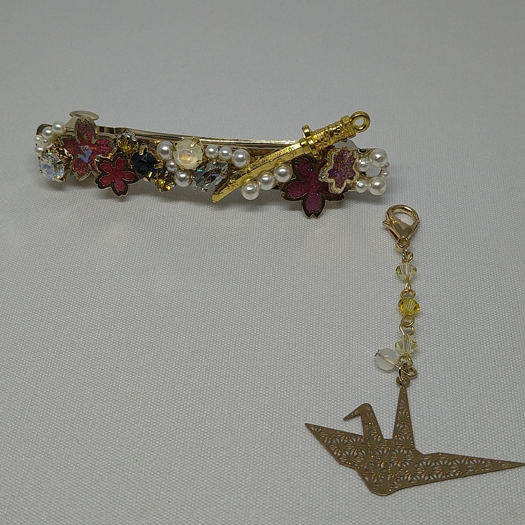 【再販】刀剣乱舞 鶴丸国永イメージ・バレッタ