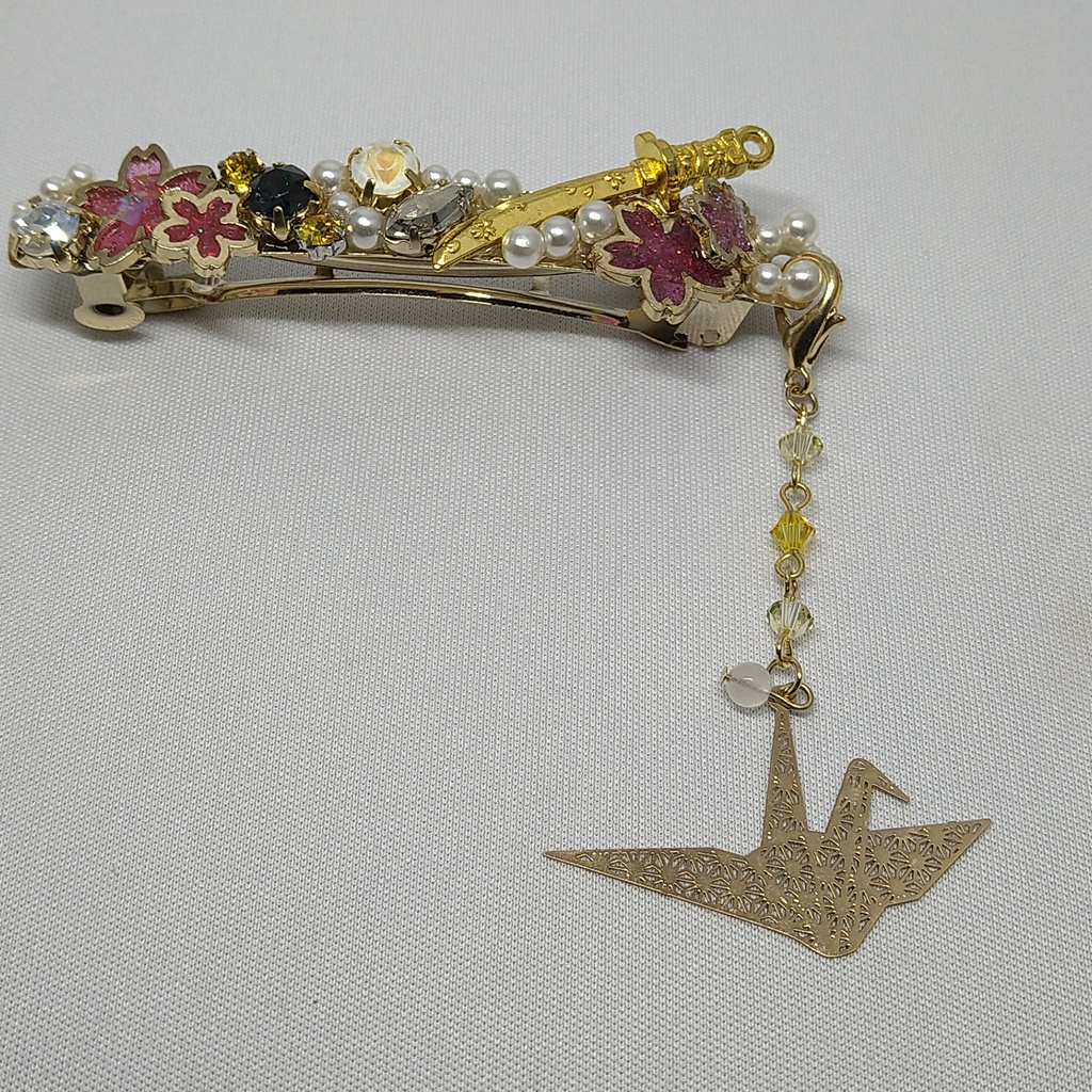 【再販】刀剣乱舞 鶴丸国永イメージ・バレッタ