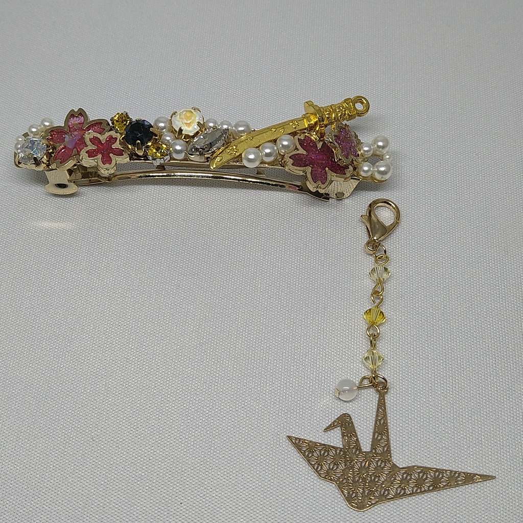 【再販】刀剣乱舞 鶴丸国永イメージ・バレッタ