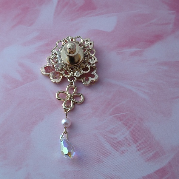 3wayピンブローチ 挿頭草(かざしぐさ)〜審神者への贈り物・藤〜