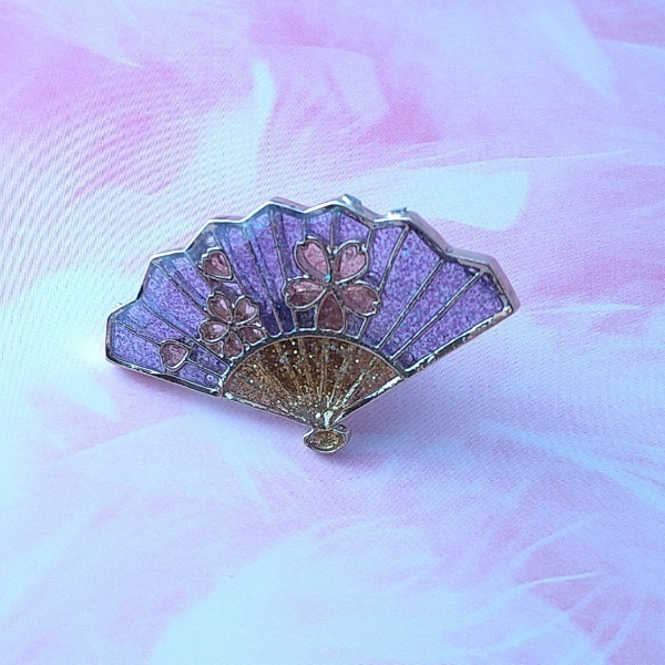 3wayピンブローチ 挿頭草(かざしぐさ)〜審神者への贈り物・藤〜