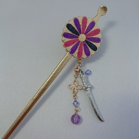 守りかんざしひとしずく・3wayかんざし(歌仙兼定)