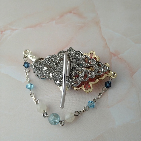 桜舞う、守りの髪飾りポニーフック(大和守安定)