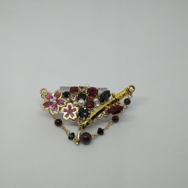 桜舞う、守りの髪飾りポニーフック(加州清光)