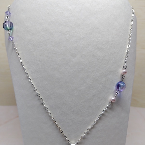 雨乞いの紫陽花ネックレス