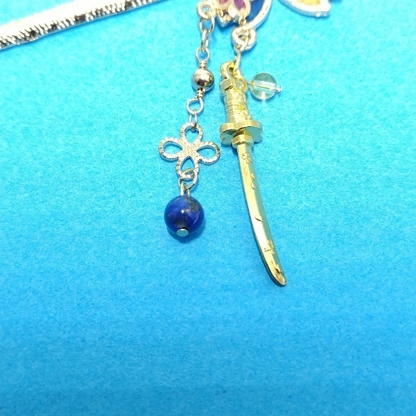 守りかんざしひとしずく・3wayかんざし(三日月宗近)