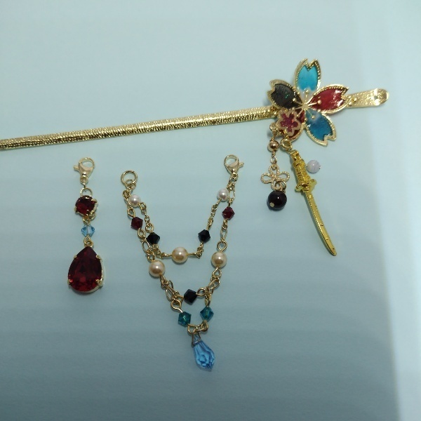 守りかんざしひとしずく・3wayかんざし(和泉守兼定)