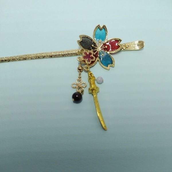 守りかんざしひとしずく・3wayかんざし(和泉守兼定)