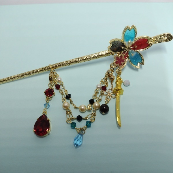 守りかんざしひとしずく・3wayかんざし(和泉守兼定)