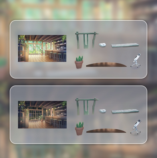 【配信部屋】【Vtuber向け】【配信背景】 森の香りカフェ/Live Streaming Background - Aroma of the Woods Café Live Streaming Room/vruber room/vtuber background