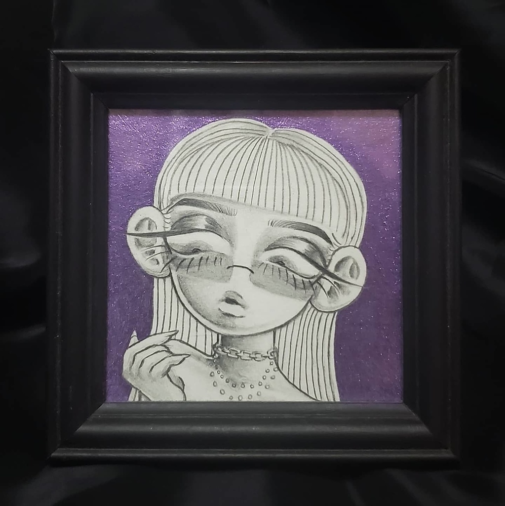 原画 「色眼鏡の女たち ムラサキ」