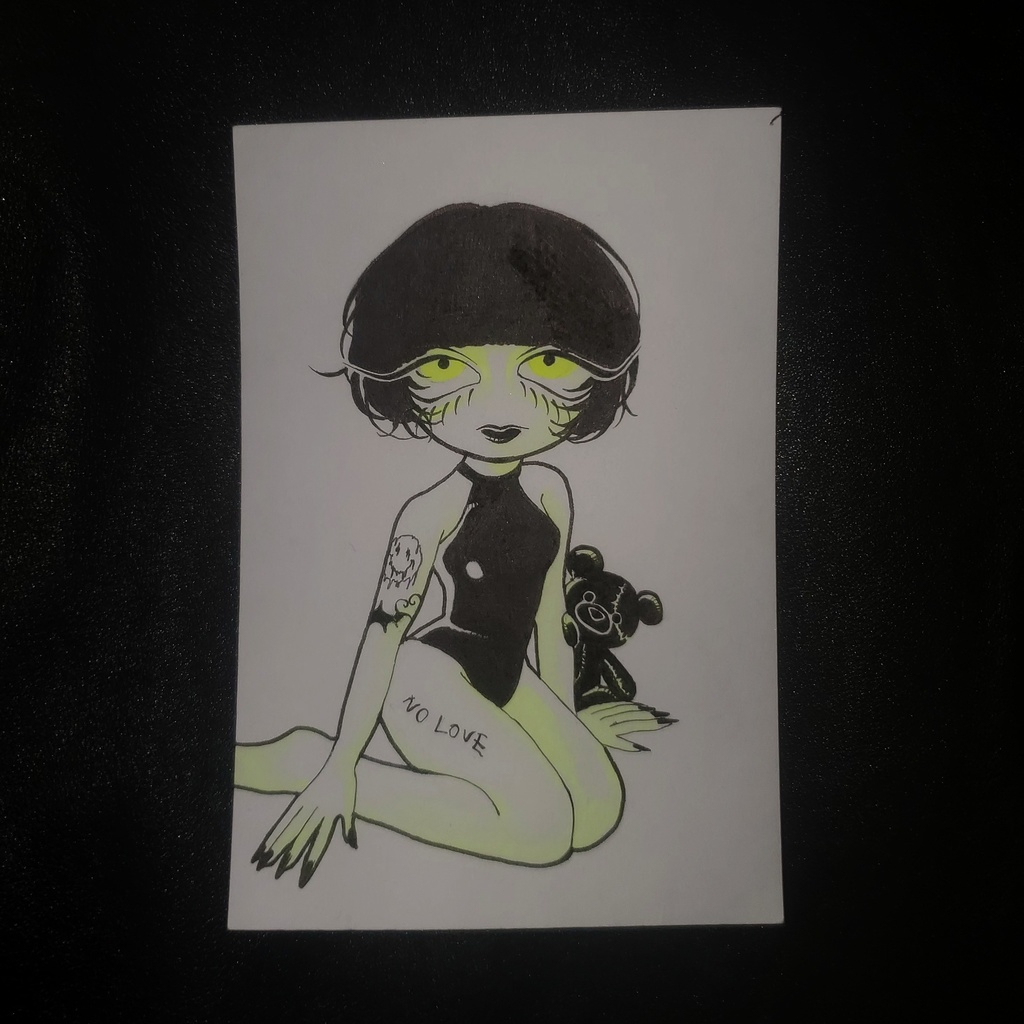 Drawing ボディースーツの女
