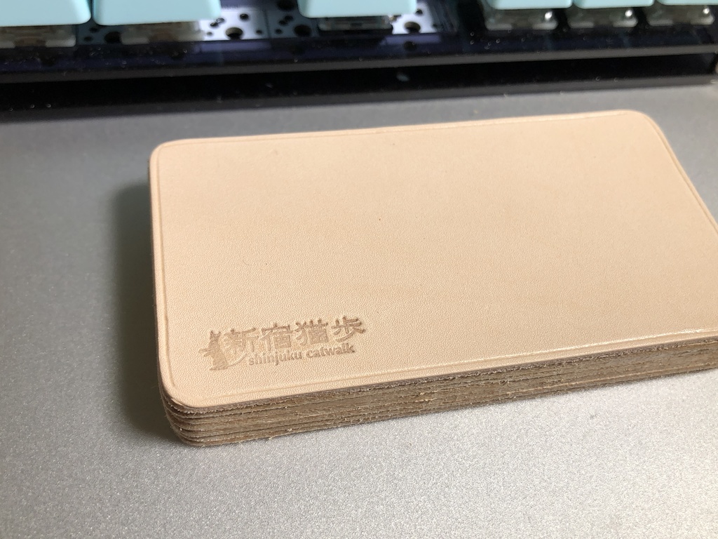 ①本革パームレスト 半キット 2つ 90x50x12 Ver2.0.0