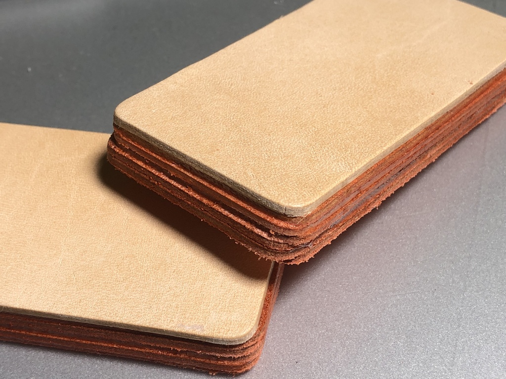 ①本革パームレスト 半キット 2つ 90x50x12 Ver2.0.0