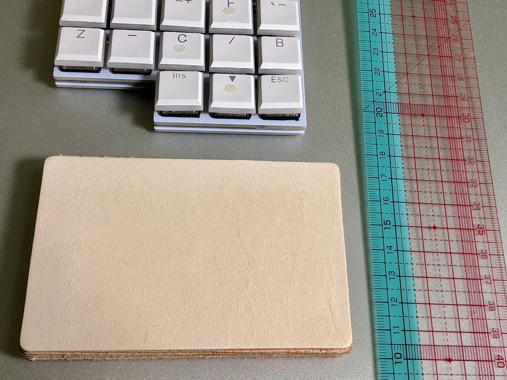 ③本革大きめパームレスト③(レザーパームレスト) 半キット 2つ 105x70 Ver2.0.0