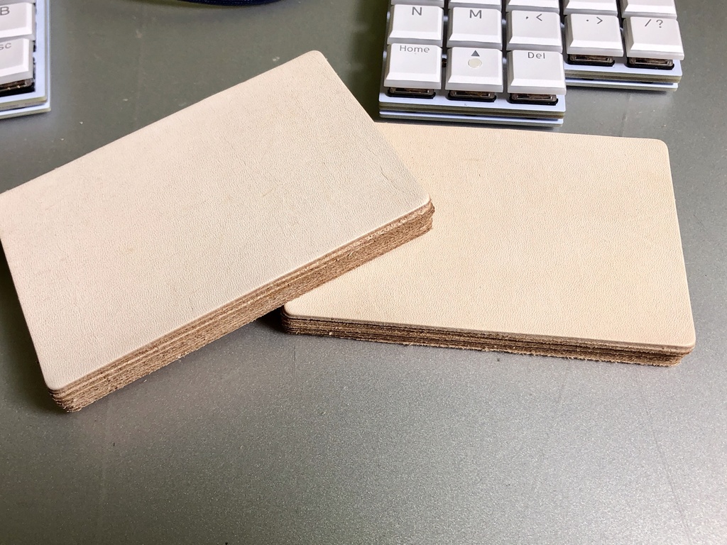 ③本革大きめパームレスト③(レザーパームレスト) 半キット 2つ 105x70 Ver2.0.0